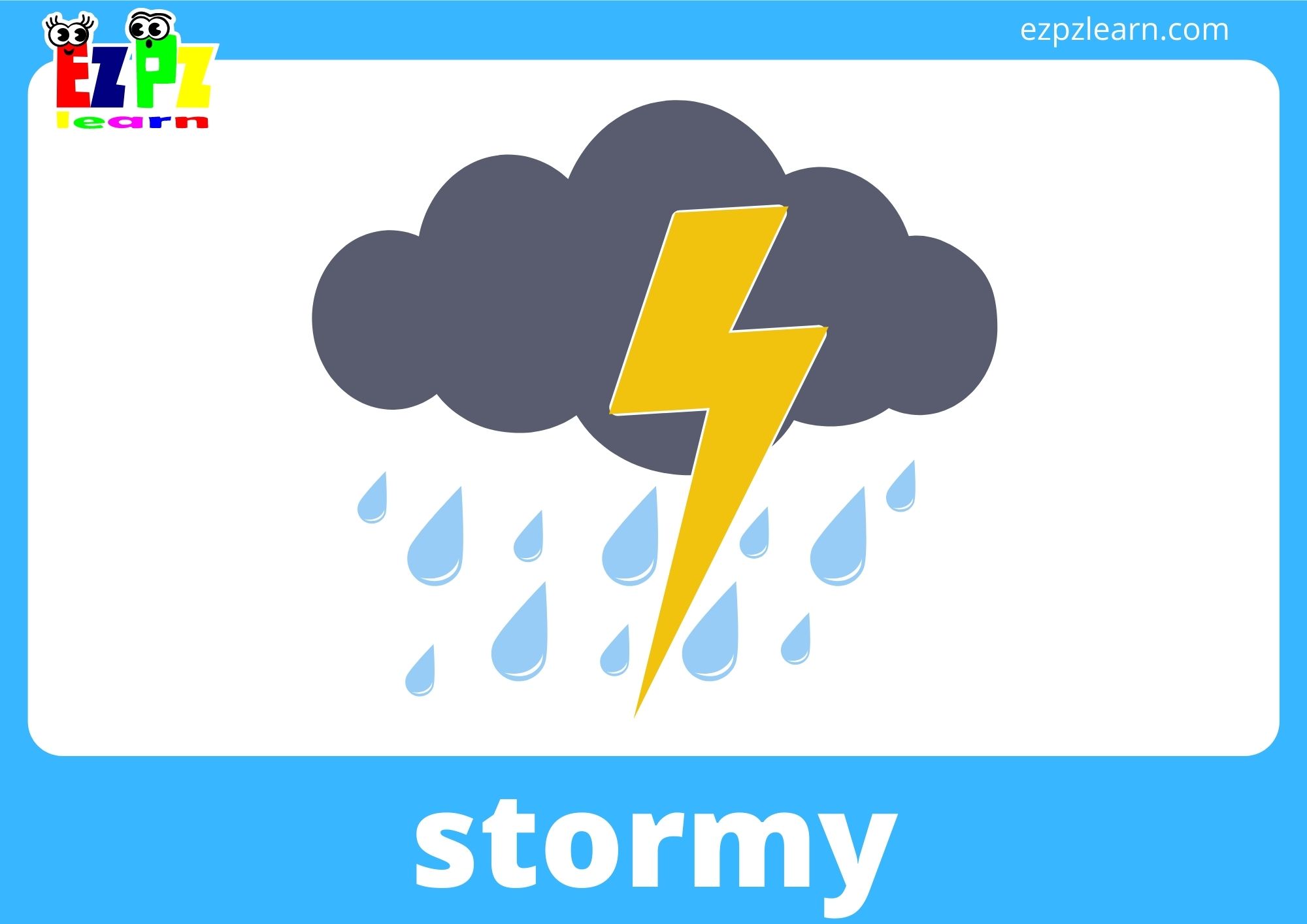 Weather Flashcards With Words View Online or Free PDF Download